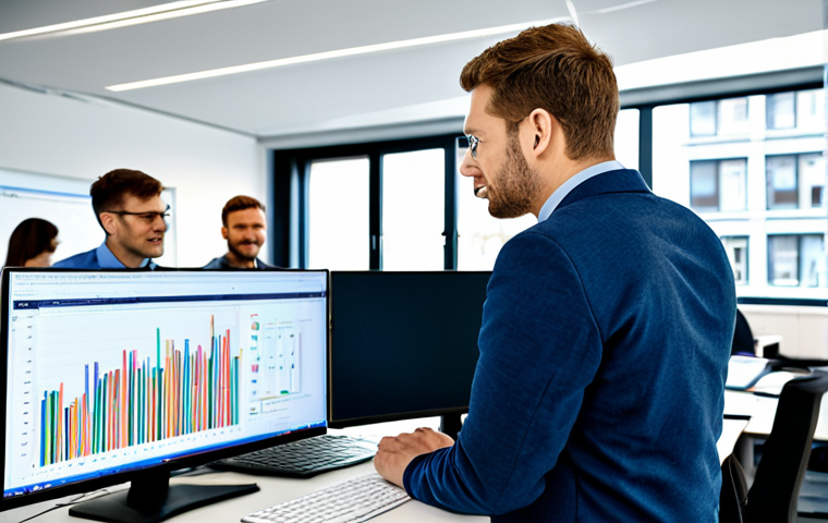 **
"A modern policy analyst working at a bright, open-plan office in Berlin, Germany. He/She is analyzing data on a large monitor, using statistical software. The background shows colleagues collaborating and discussing policy. Focus on the analyst's confident expression and the high-tech environment. Professional setting, clean, and modern. Safe for work, appropriate content, fully clothed, professional attire, perfect anatomy, natural proportions, high quality."
**