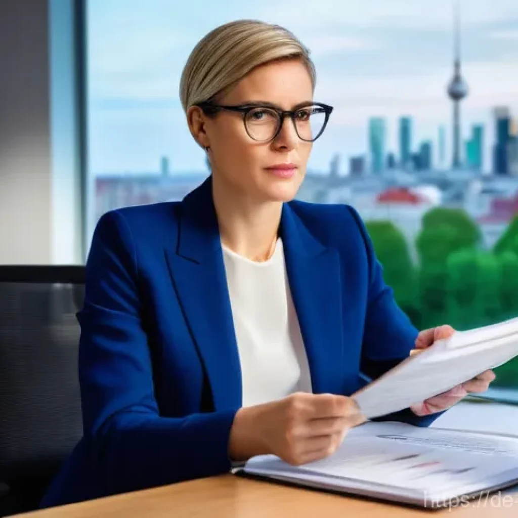 정책분석사가 되기 위한 첫걸음 - **Prompt:** A highly focused female political analyst, mid-30s, with short, professional hair and gl...